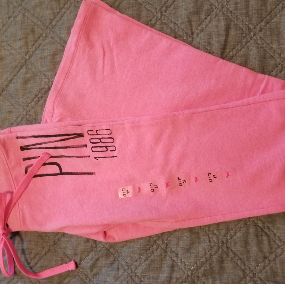 Pink sweat pants